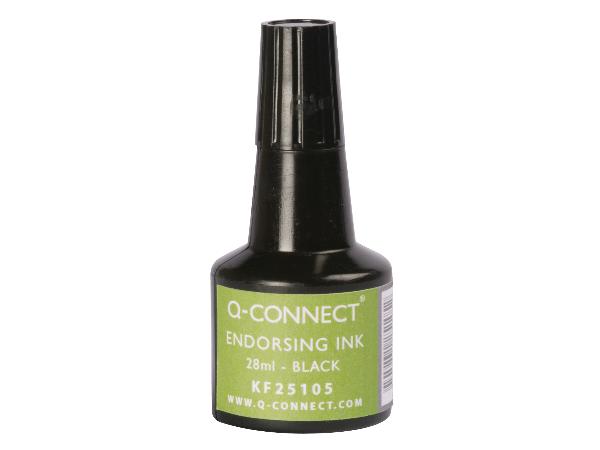 Q-CONNECT Stempelfarbe 28ml schwarz