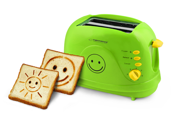 Esperanza EKT003 SMILEY Toaster grn