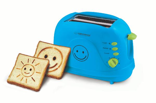 Esperanza EKT003B SMILEY Toaster blau