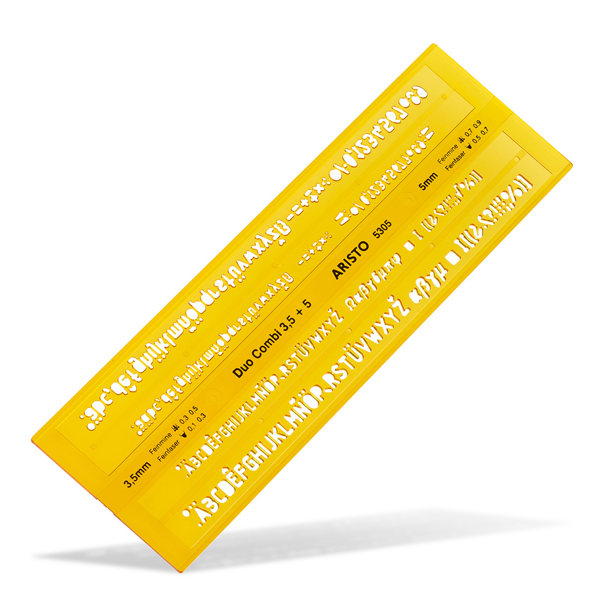 ARISTO Schriftschablone Duo Combi 3,5/5mm ISO3098-1/ DIN...