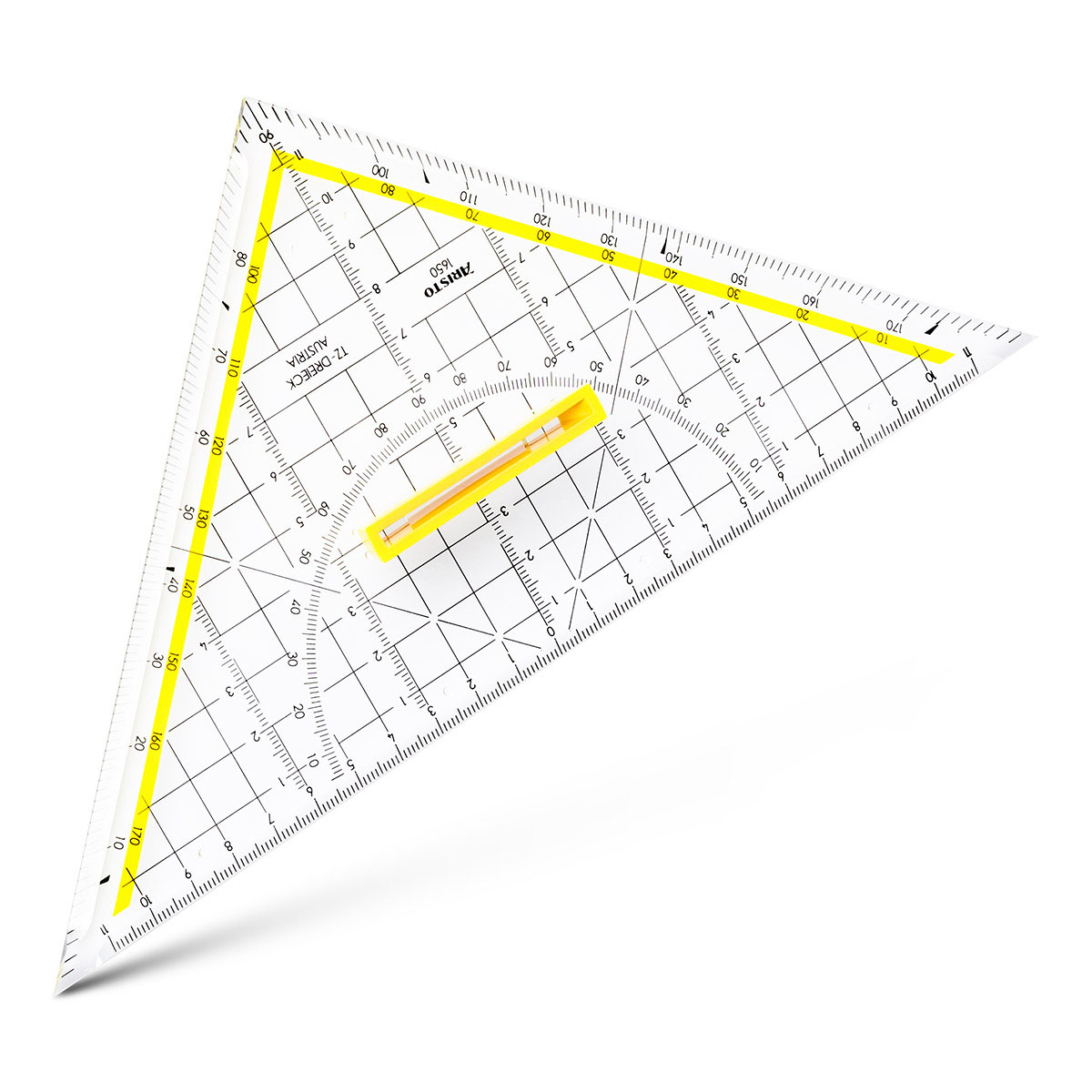 ARISTO Geodreieck TZ-Dreieck 25 cm Griff l�sbar, Facette...