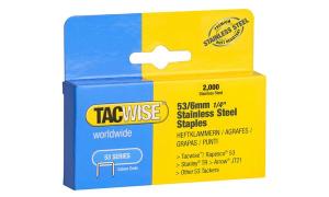 TACWISE Heftklammern 53/10 mm, Edelstahl, 2.000 St�ck