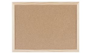Bi-Office Korktafel mit Holzrahmen, 600 x 400 mm