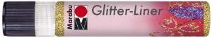 Marabu Glitzerfarbe "Glitter-Liner", glitter-gold, 25 ml
