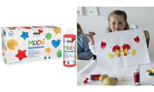 KREUL Bastelfarbe "MUCKI", 80 ml, 6er Set