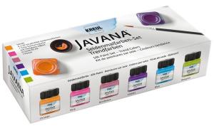 KREUL Seidenmalfarbe JAVANA, Trendfarben-Set, 6 x 20 ml