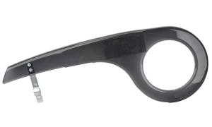 FISCHER Universal Fahrrad-Kettenschutz, schwarz-transparent
