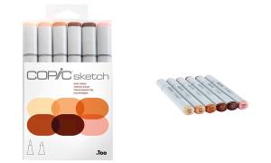 COPIC Marker sketch, 6er Set "Skin Tones"