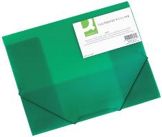 Q-CONNECT Gummizugmappe A4 transl.gr�n