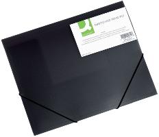 Q-CONNECT Gummizugmappe A4 schwarz