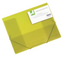 Q-CONNECT Gummizugmappe A4 transl. gelb