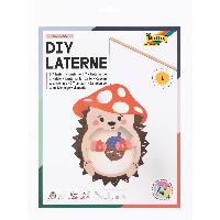folia Laternen-Bastelset IGEL mit Laternenstab und LED L...