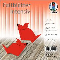 URSUS Faltbl�tter Intensiv Universal 15x15cm 100 Blatt ROT