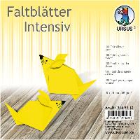 URSUS Faltbl�tter Intensiv Universal 15x15cm 100 Blatt GELB