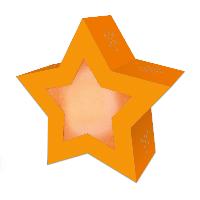 URSUS Twinkle Star Laternen-Bastelset NEON ORANGE