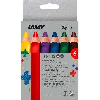LAMY 6er Set Farb-, Aquarell- & Wachsmalstift in Einem -...