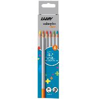 LAMY Buntstifte 6x Farben aus massivem Lindenholz ergono...