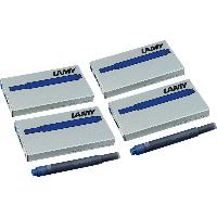 LAMY 4er Set - 20x Tintenpatronen T10 825 BLAU l�schbar