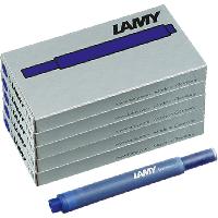 LAMY 5er Set - 25x Tintenpatronen T10 825 BLAU l�schbar