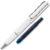 LAMY Tintenroller Safari WEISS ROLL-INK F�ller ergonomis...