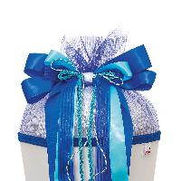 Roth Schult�ten Schleife BLUE DABADU ca. 50 x 23 cm