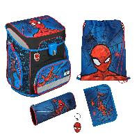 SCOOLI EasyFit Spider-Man V2 Schulranzen Set, 5tlg.