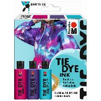 Marabu Tie Dye Ink Set 3 x 80 ml Trend