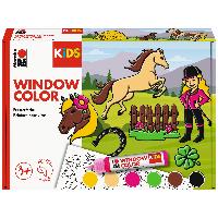 Marabu KiDS Window Color Ponyhof, 6 x 25ml
