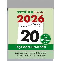 ZETTLER Tagesabrei�kalender M 2026 5,4x7,2 cm mit Sudokus