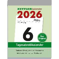 ZETTLER Tagesabrei�kalender XL 2026 8,2x10,7 cm mit Sudokus
