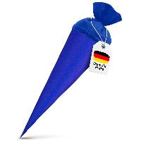 itenga Bastelschult�te 70cm rund mit Filzverschluss BLAU