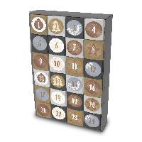 itenga SET Adventskalender zum F�llen W�rfel 5cm (au�en ...
