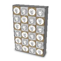 itenga SET Adventskalender zum F�llen W�rfel 5cm (au�en ...