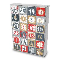 itenga SET Adventskalender zum F�llen W�rfel 6,5cm (au�e...