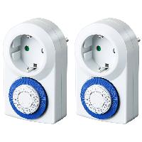 Set - brennenstuhl 2er Tageszeitschaltuhr MMZ 20, IP20, ...