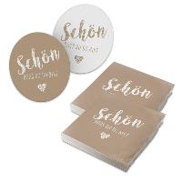itenga 40x Serviette Sch�n dass du da bist mit 40x Bierd...