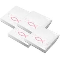 itenga Servietten Fisch Rosa 30 x 30 cm 3-lagig 80 St�ck