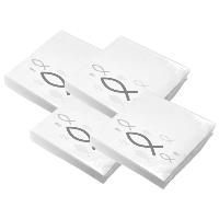 itenga Servietten Fisch Grau 30 x 30 cm 3-lagig 80 St�ck