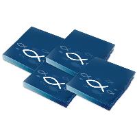 itenga Servietten Fisch Blau 30 x 30 cm 3-lagig 80 St�ck