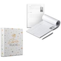 SET - itenga Rezeptordner Ringbuch Sternek�che wei� grau...