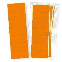 itenga 50x Ordneretikett Orange R�ckenetikett vollfl�chi...