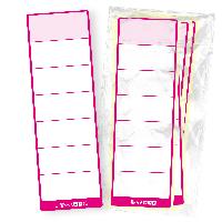 itenga 10x Ordneretikett Pink R�ckenetikett zum Aufklebe...