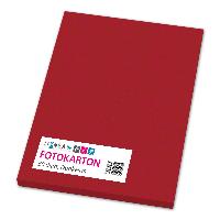 itenga Fotokarton A4 DUNKELROT 50 Blatt 300 g/qm