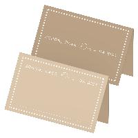 ITENGA 48x Tischkarten Sch�n dass du da bist V3 latte ma...