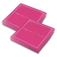 ITENGA 40x Servietten Sch�n dass du da bist V3 pink