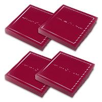 ITENGA 80x Servietten Sch�n dass du da bist V3 bordeaux rot