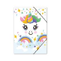 ITENGA Sammelmappe A4 PP Motiv Kawaii EINHORN aus langle...