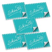 ITENGA Tischset A3 5er Set Sch�n dass du da bist V2 AQUA