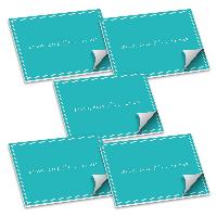 ITENGA Tischset A3 5er Set Sch�n dass du da bist V3 aqua