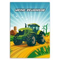 itenga Zeugnismappe A4 Kunststoff Sichtbuch Motiv Trakto...